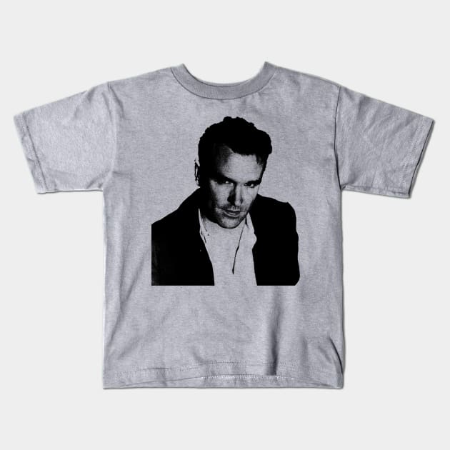 Morrissey Pencil Art Kids T-Shirt by 2010artpage